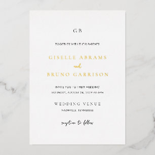 Giselle Classic Monogram Elegant Wedding