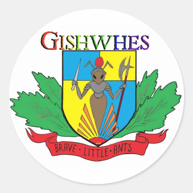 Gishwhes Brave Little Ants stickers (Front)