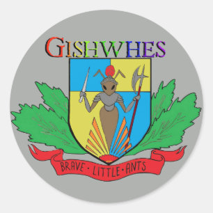 Gishwhes Brave Little Ants stickers grey