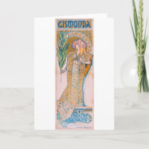 Gismonda, Sarah Bernhardt, Mucha Card