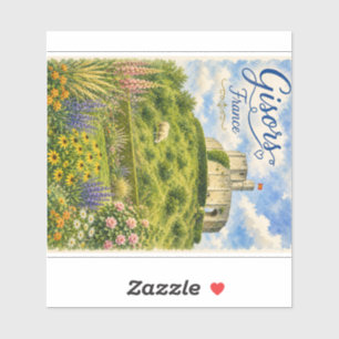Gisors France Chateau Normandy watercolor