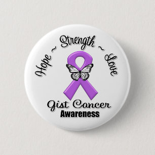 GIST Cancer Hope Strength Love 6 Cm Round Badge