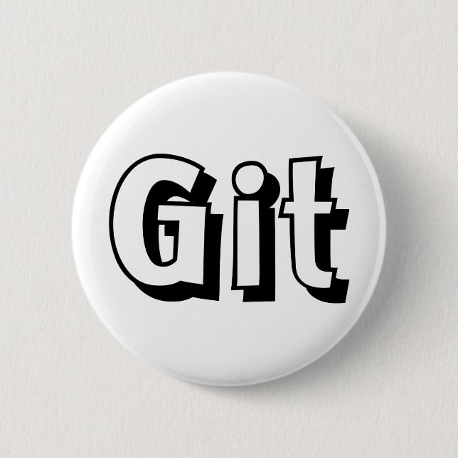 Git 6 Cm Round Badge (Front)