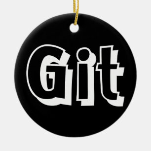 Git Ceramic Ornament