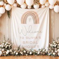 GITA Pastel Rainbow Bridal Shower Welcome Sign Tap