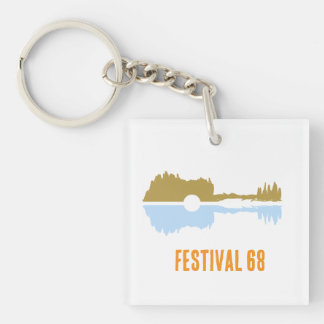 Gitarre pastel  key ring