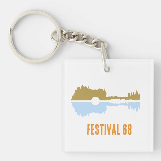 Gitarre pastel  key ring (Front)