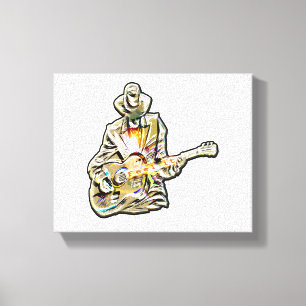 Gitarren Blues Mann - Feel it Canvas Print