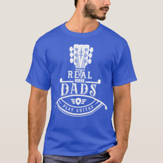 GItarrist Musician Real Dads Play Guitar Neck Long T-Shirt