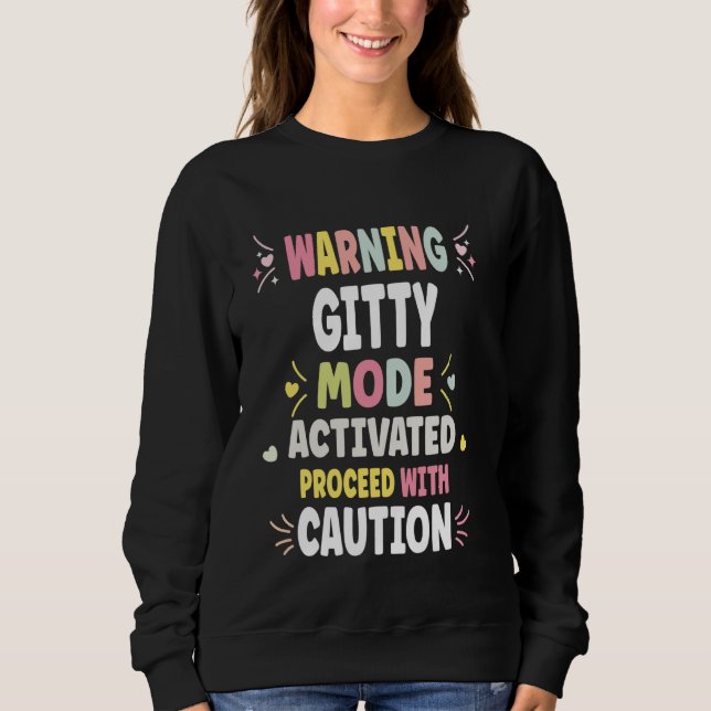 GITTY Personalised Women's Gift Custom GITTY Sweatshirt (Front)