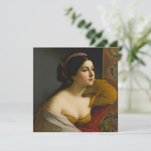 "Giulia Isabella Lombardi" Woman's Portrait Holiday Card