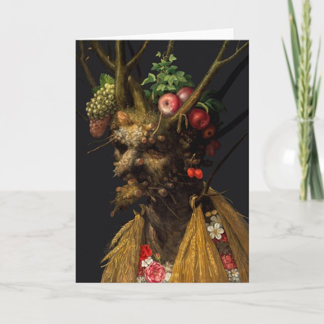 Giuseppe Arcimboldo - Four Seasons in One Head Card (Front)
