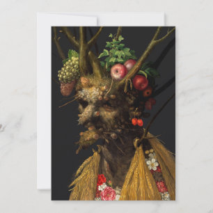Giuseppe Arcimboldo - Four Seasons in One Head Invitation
