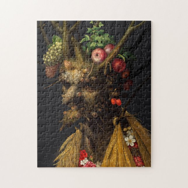 Giuseppe Arcimboldo - Four Seasons in One Head Jigsaw Puzzle (Vertical)