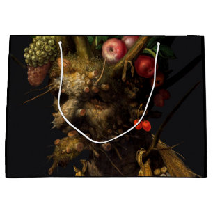 Giuseppe Arcimboldo - Four Seasons in One Head Large Gift Bag