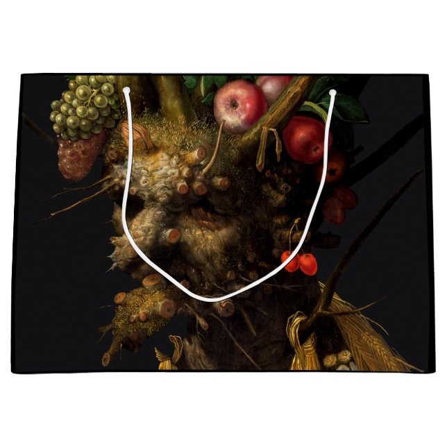 Giuseppe Arcimboldo - Four Seasons in One Head Large Gift Bag (Front)