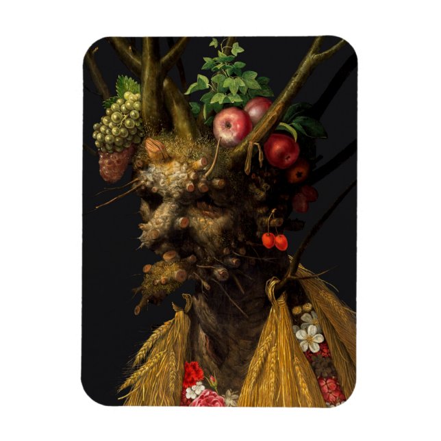 Giuseppe Arcimboldo - Four Seasons in One Head Magnet (Vertical)