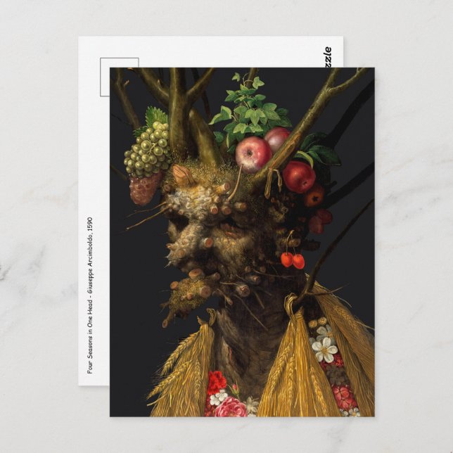 Giuseppe Arcimboldo - Four Seasons in One Head Postcard (Front/Back)