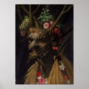 Giuseppe Arcimboldo Four Seasons in One Head Poster