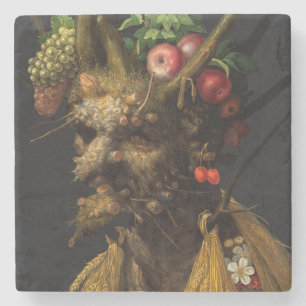 Giuseppe Arcimboldo - Four Seasons in One Head Stone Coaster