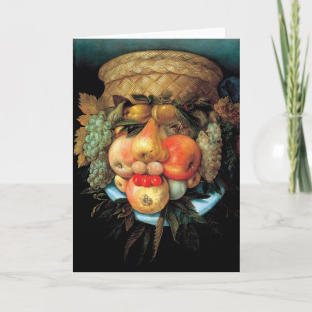 Giuseppe Arcimboldo - Fruit Basket Card (Front)
