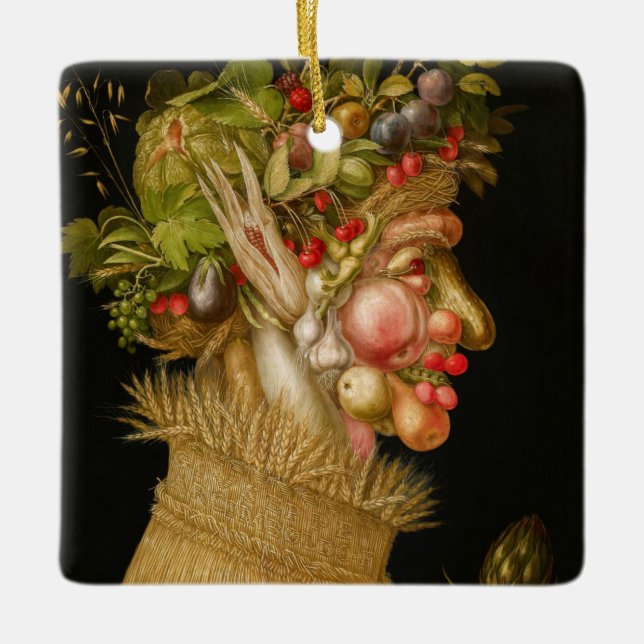 Giuseppe Arcimboldo - Summer Ceramic Ornament (Front)