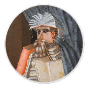 Giuseppe Arcimboldo - The Librarian Ceramic Knob