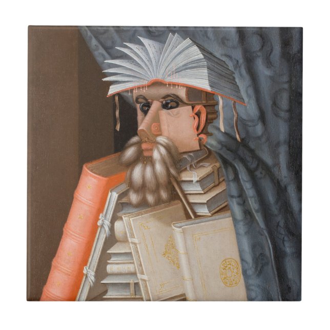 Giuseppe Arcimboldo - The Librarian Ceramic Tile (Front)
