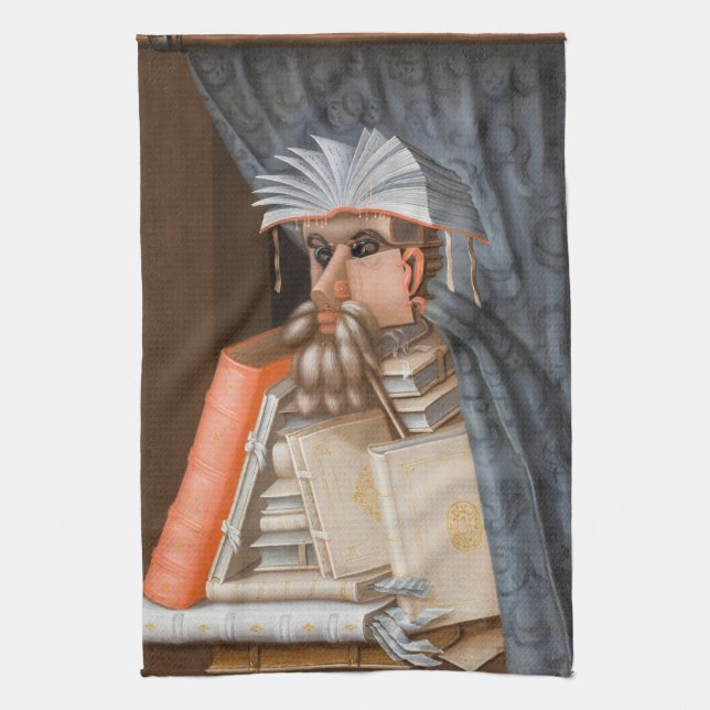 Giuseppe Arcimboldo - The Librarian Tea Towel (Vertical)