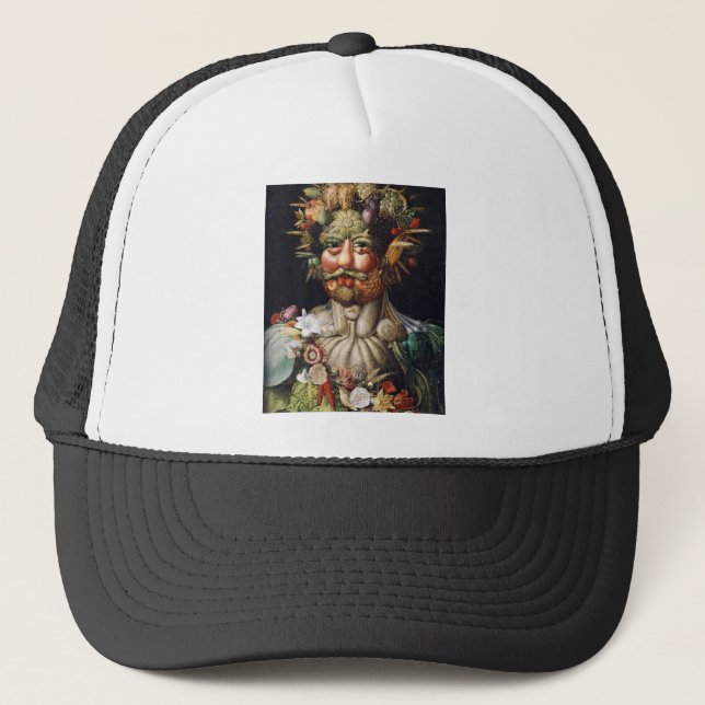 Giuseppe Arcimboldo Vegetable Man (Vertumnus) Trucker Hat (Front)