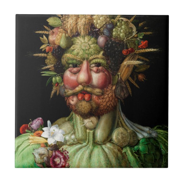 Giuseppe Arcimboldo - Vertumnus Ceramic Tile (Front)