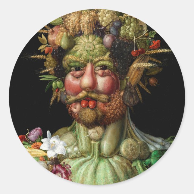Giuseppe Arcimboldo - Vertumnus Classic Round Sticker (Front)