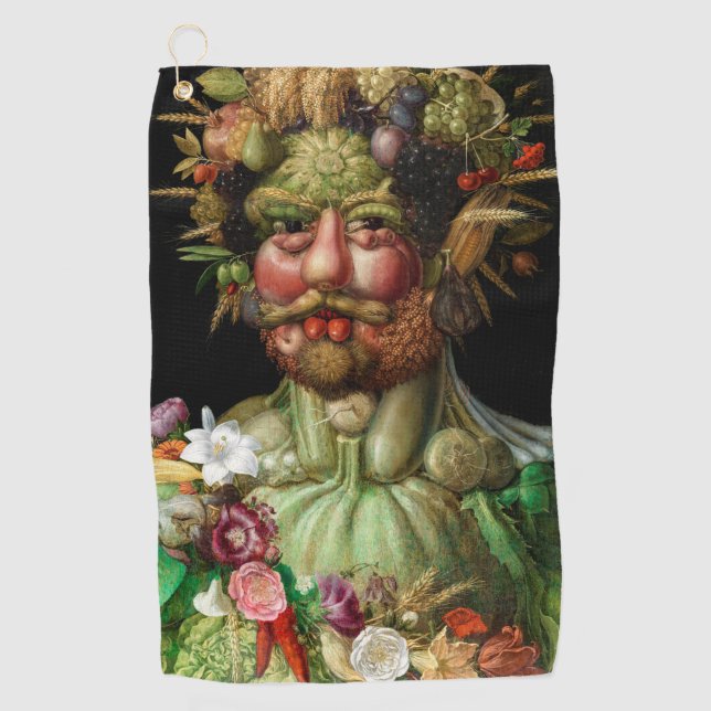 Giuseppe Arcimboldo - Vertumnus Golf Towel (Front)