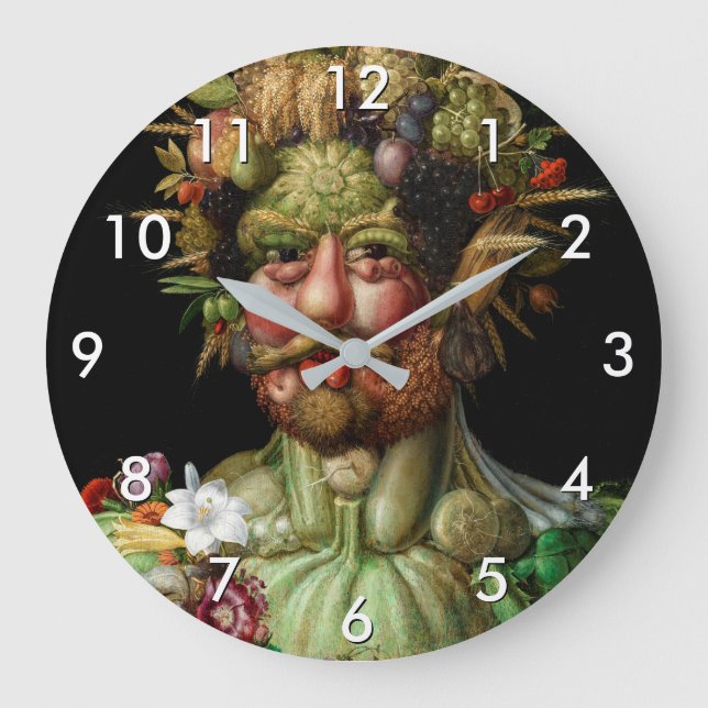 Giuseppe Arcimboldo - Vertumnus Large Clock (Front)