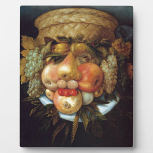 Giuseppe Arcimboldo's Reversible Head with Basket Plaque