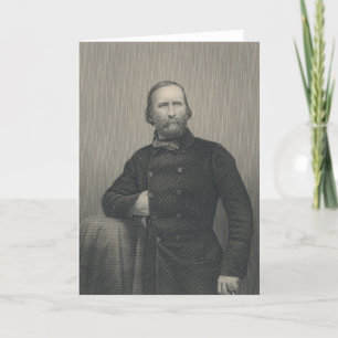Giuseppe Garibaldi, engraved by D.J Pound Card
