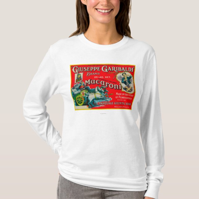 Giuseppe Garibaldi Macaroni Label T-Shirt (Front)