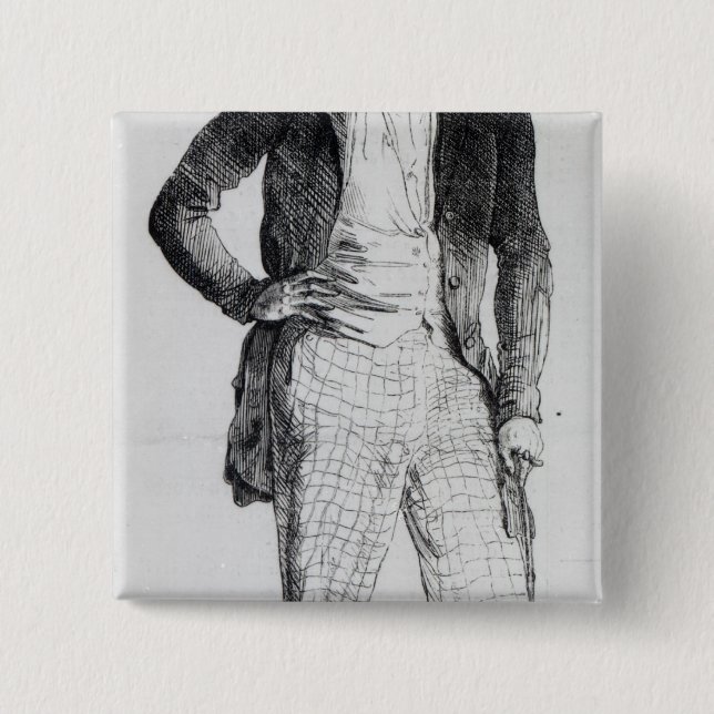 Giuseppe Mazzini 15 Cm Square Badge (Front)