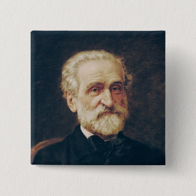Giuseppe Verdi 15 Cm Square Badge (Front)