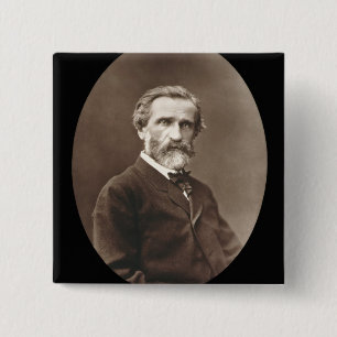 Giuseppe Verdi (1813-1901) from 'Galerie Contempor 15 Cm Square Badge