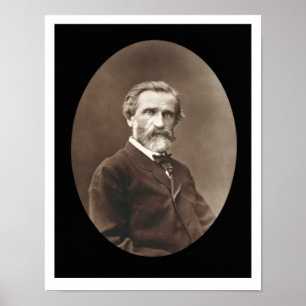 Giuseppe Verdi (1813-1901) from 'Galerie Contempor Poster