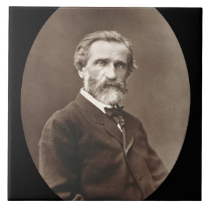 Giuseppe Verdi (1813-1901) from 'Galerie Contempor Tile