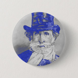 Giuseppe Verdi 6 Cm Round Badge