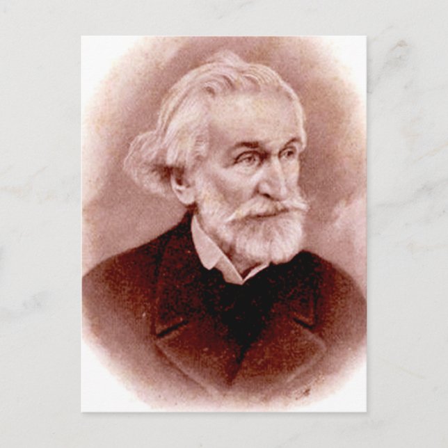 GIUSEPPE VERDI (portrait from early 1900s postcard (Front)