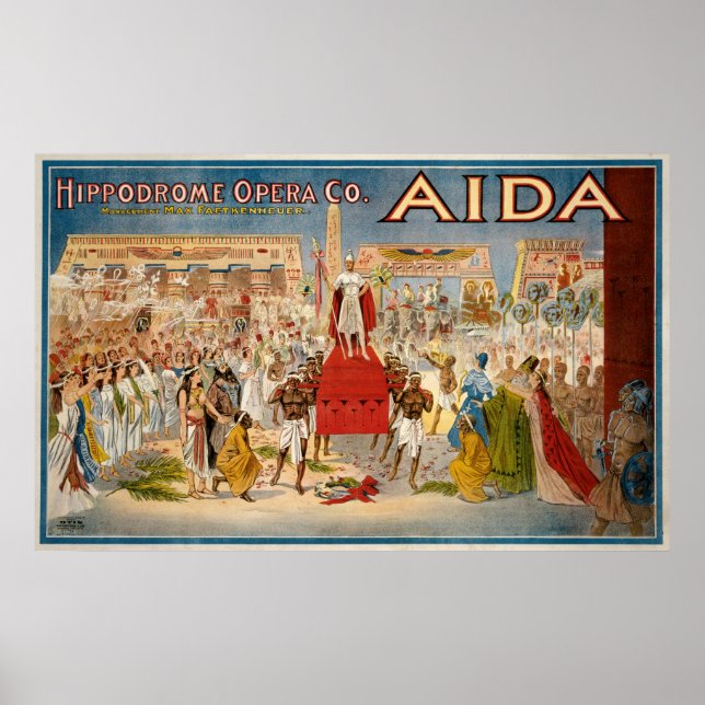 Giuseppe Verdi's Aida Poster (Front)