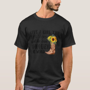Give A Girl The Right Shoes And She Can Conquer Th T-Shirt