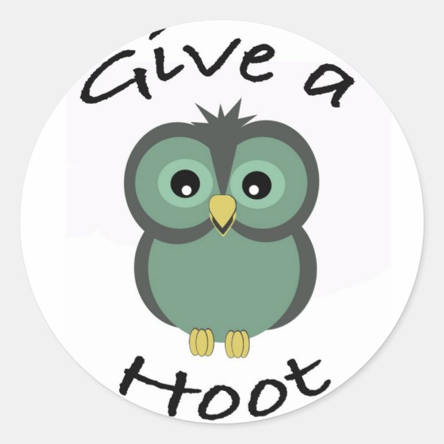GIve a Hoot Sticker (Front)