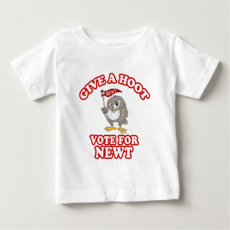 Give A Hoot Vote For Newt Baby T-Shirt