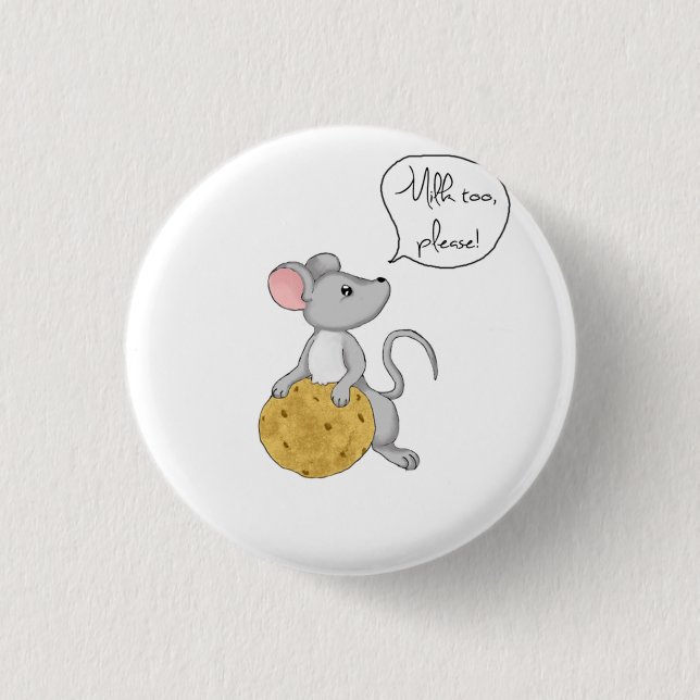 Give a Mouse a Cookie 3 Cm Round Badge (Front)