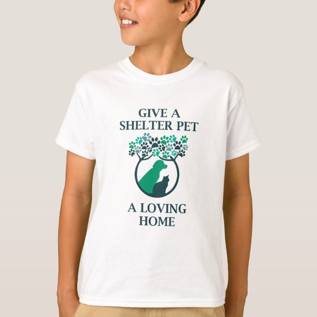 Give a shelter pet a loving home T-Shirt (Front)